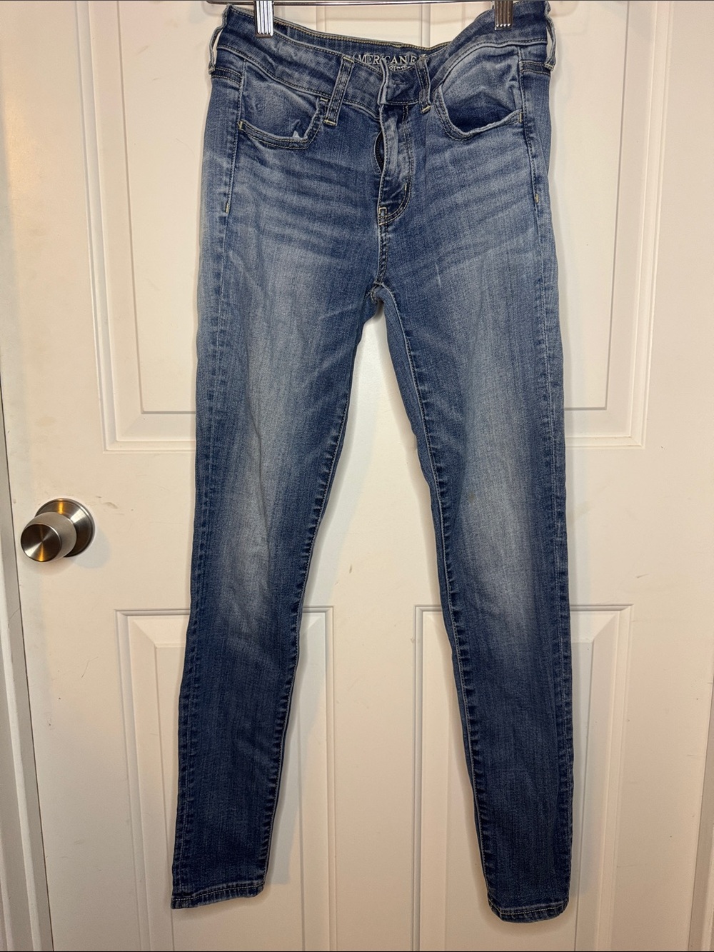 American Eagle Outfitters Medium Blue Stretch Skinny Jeans - Women's